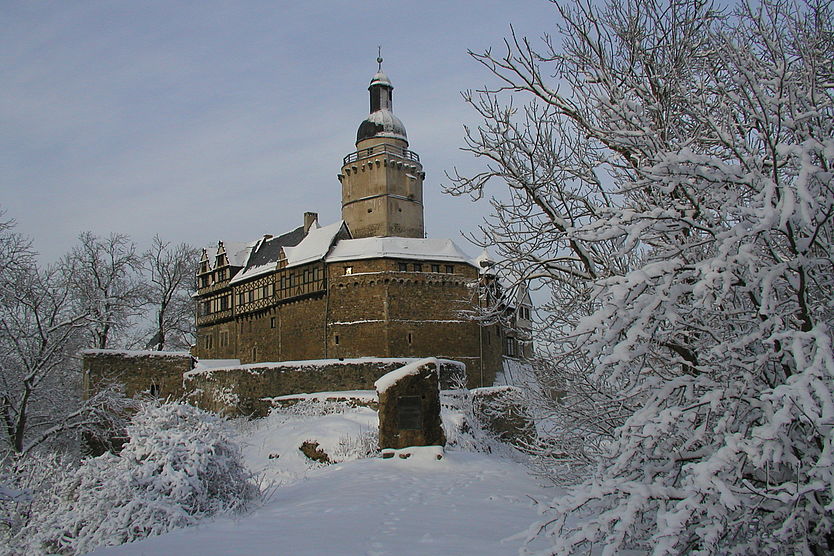 Ansicht Burg Falkenstein, Winterimpression (C) Kulturstiftung Sachsen-Anhalt