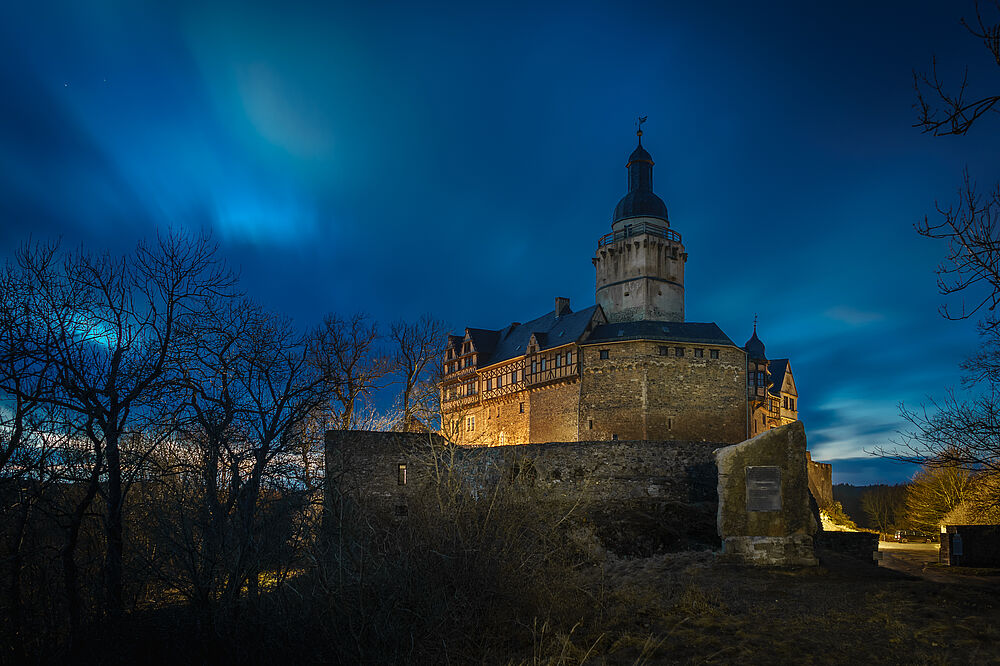 Abendstimmung auf der Burg Falkenstein, Foto: Wolfram Schmidt (C) Kulturstiftung Sachsen-Anhalt