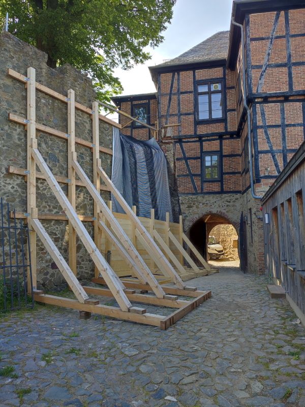 Beräumte und gesicherte Abbruchstelle, Foto: Kulturstiftung Sachsen-Anhalt